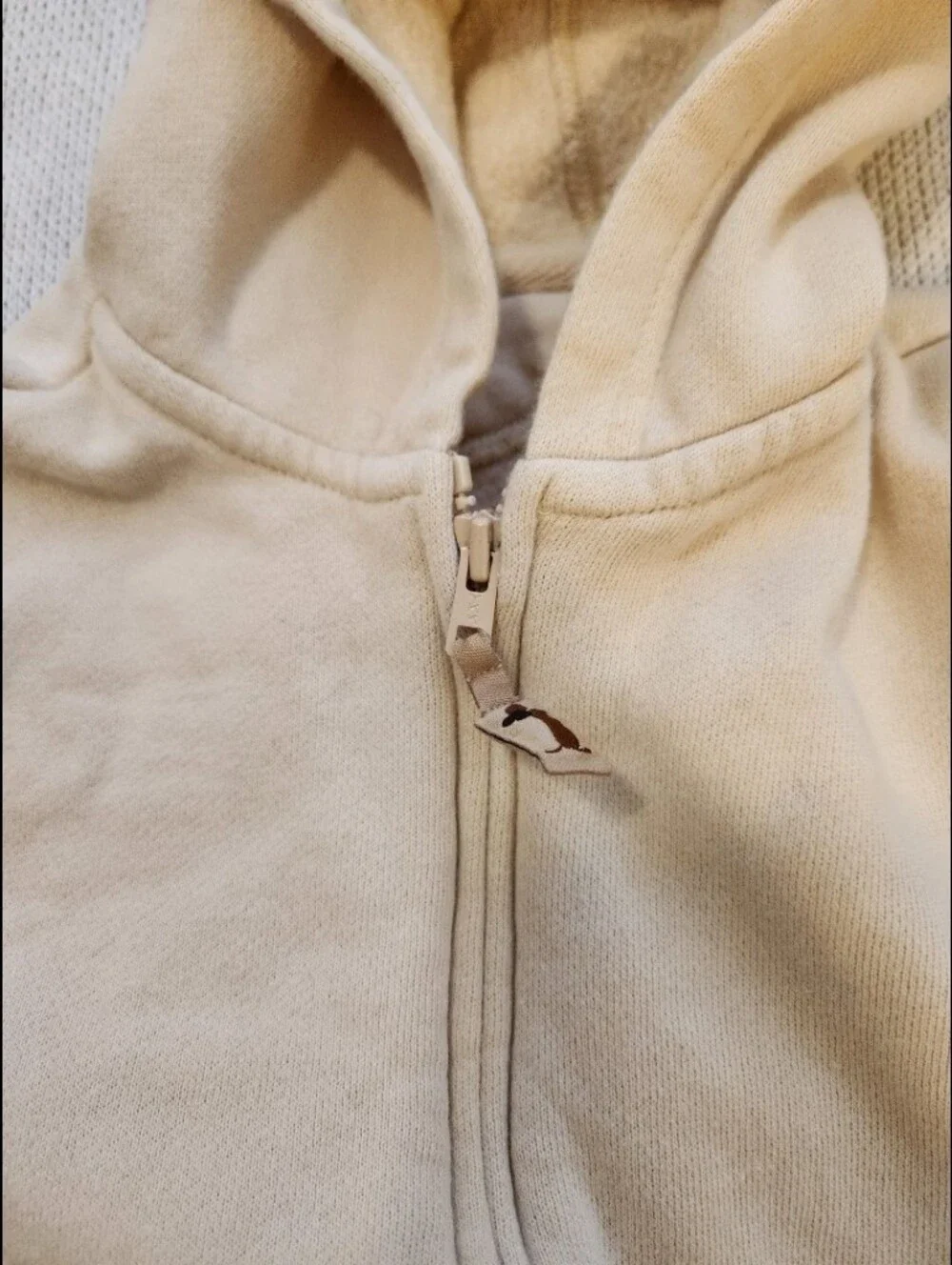 Gymboree Teenie Puppy Vintage 18-24 Cream Zip-Up Hoodie Jacket